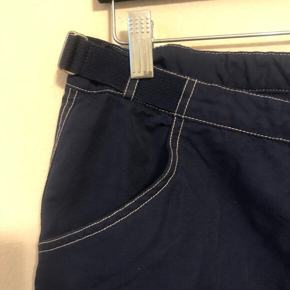 Nike Parachute Pants Womens Small Tech Cargo Crop Blue Cotton Outdoors Utility - Picture 10 of 13